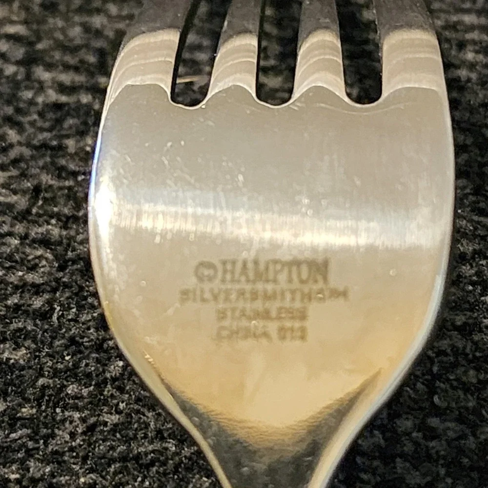 Vintage Hampton Silversmiths Stainless Steel Bistro Brown Flatware 15 Pc Serving